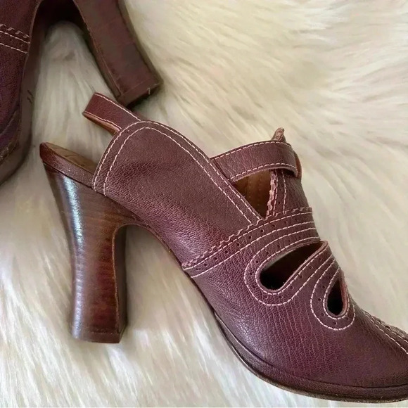 Chie Mihara Leather Heels Shoes Sz 39/ 8.5  Made In Spain - Picture 8 of 12